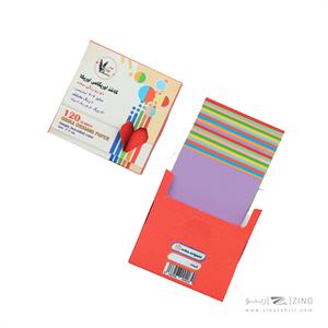 کاغذ اوریگامی ساده دورو7*7بسته120برگی اوریکا